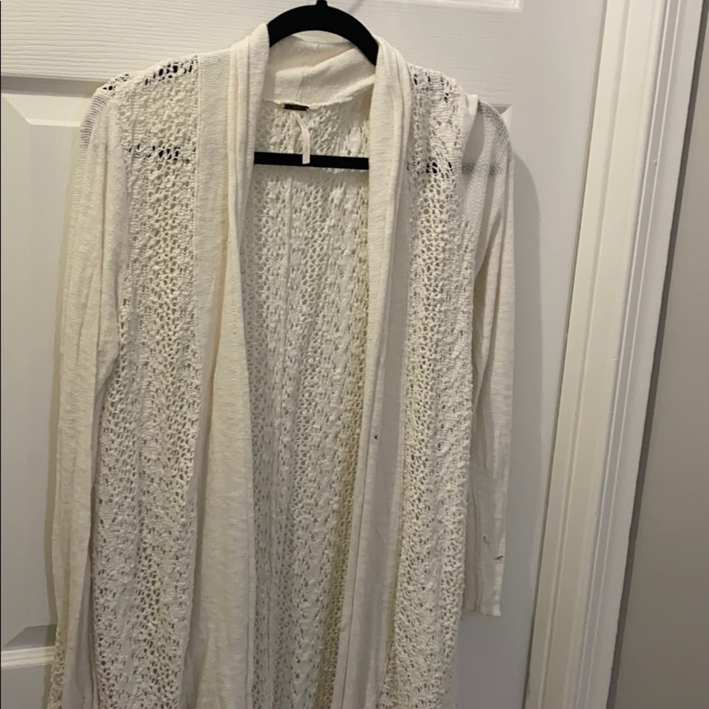 Free people crocheted sweater